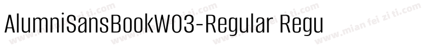 AlumniSansBookW03-Regular Regular字体转换